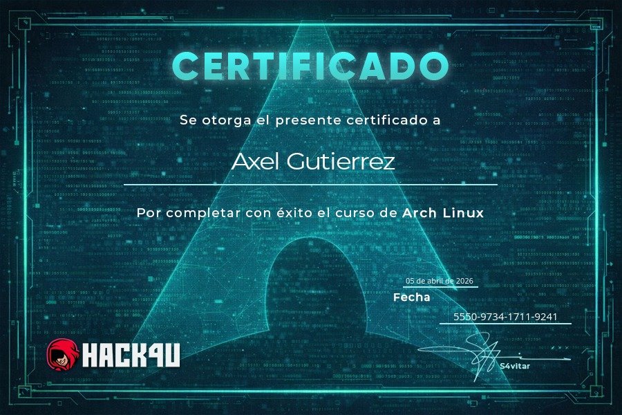 Certificado Arch Linux