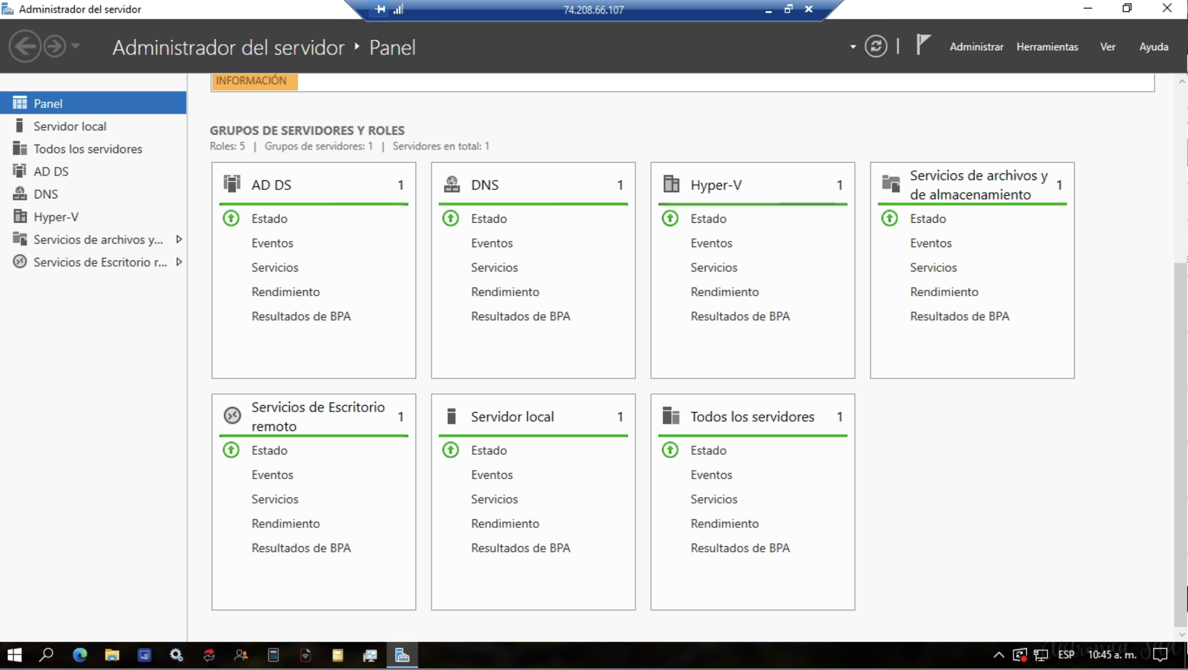 Instalación Active Directory