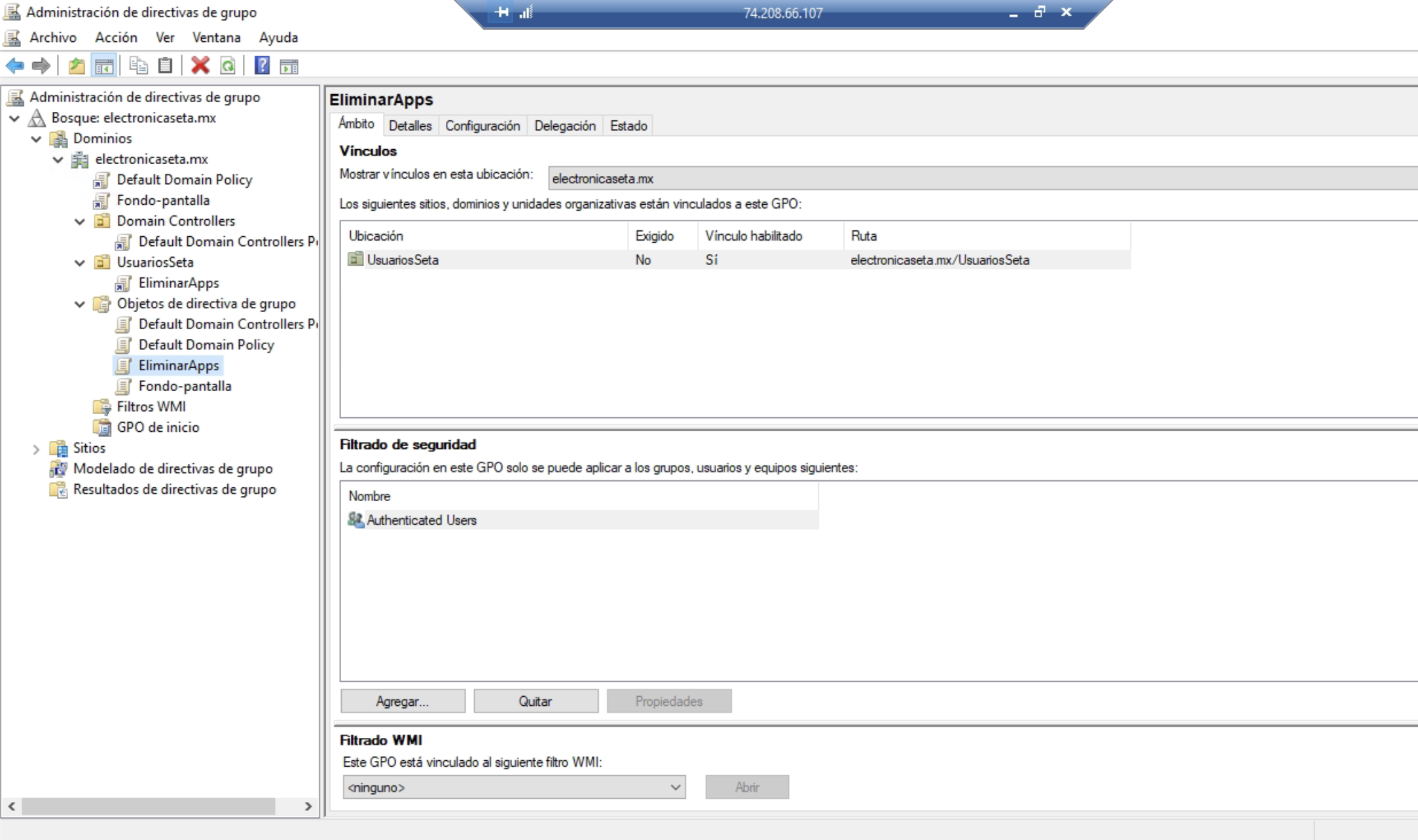 Usuarios y grupos en Active Directory